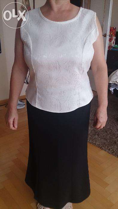 komplet: spódnica, bluzka, marynarka