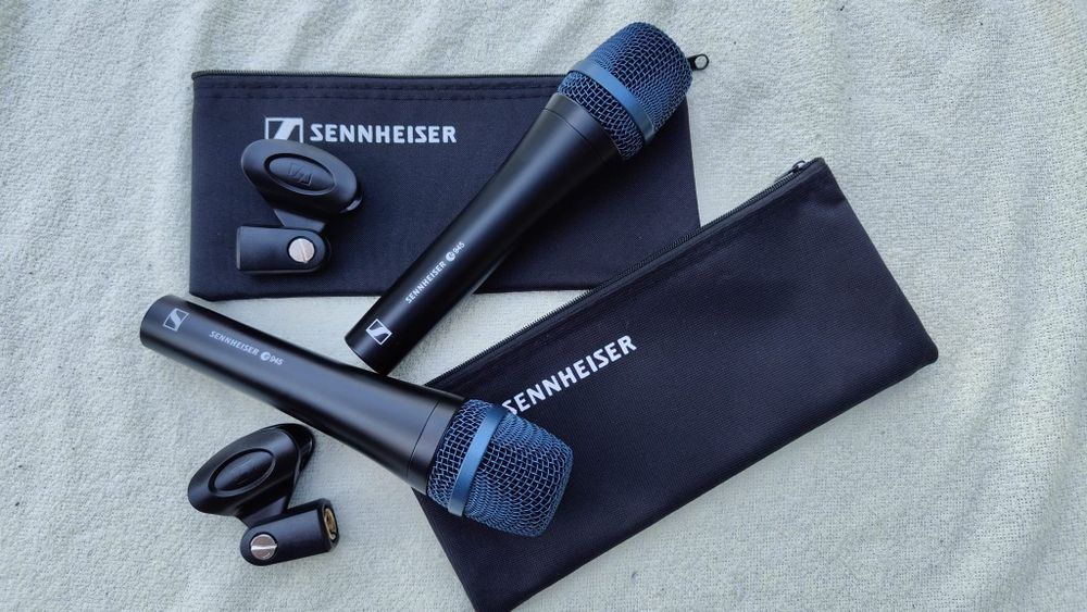 Dwa mikrofony Sennheiser e 945