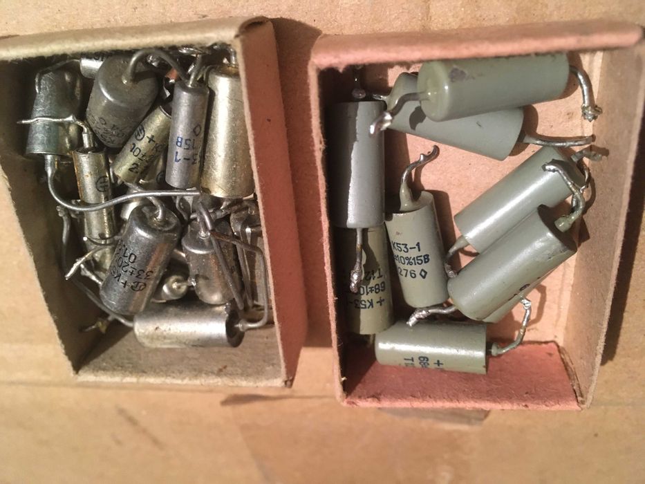 конденсаторы советские ниобиевые К53-1 и др. б.у. недорого