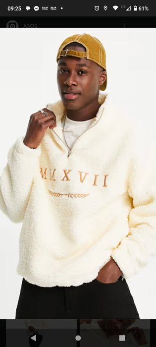 ASOS Design bluza z kożuszkiem M