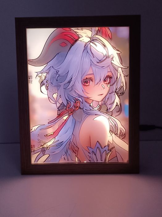 Живі картини зі зміною освітлення по геншину (Genshin Impact) 17*23 см