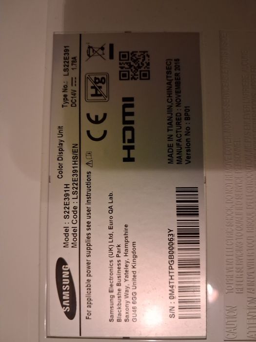 Monitor Samsung 21,5"