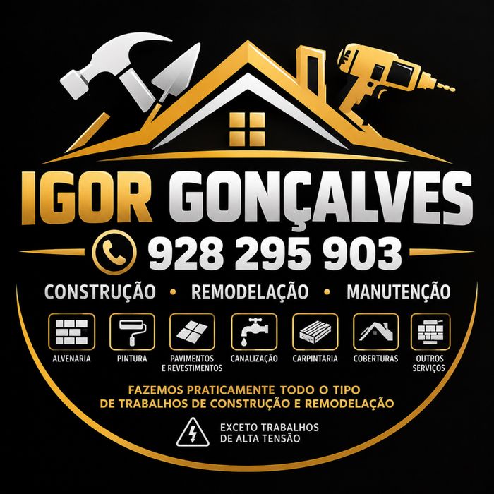 Fazemos Praticamente todo o tipo de Trabalhos de Construção, Remodelação, Manutenção