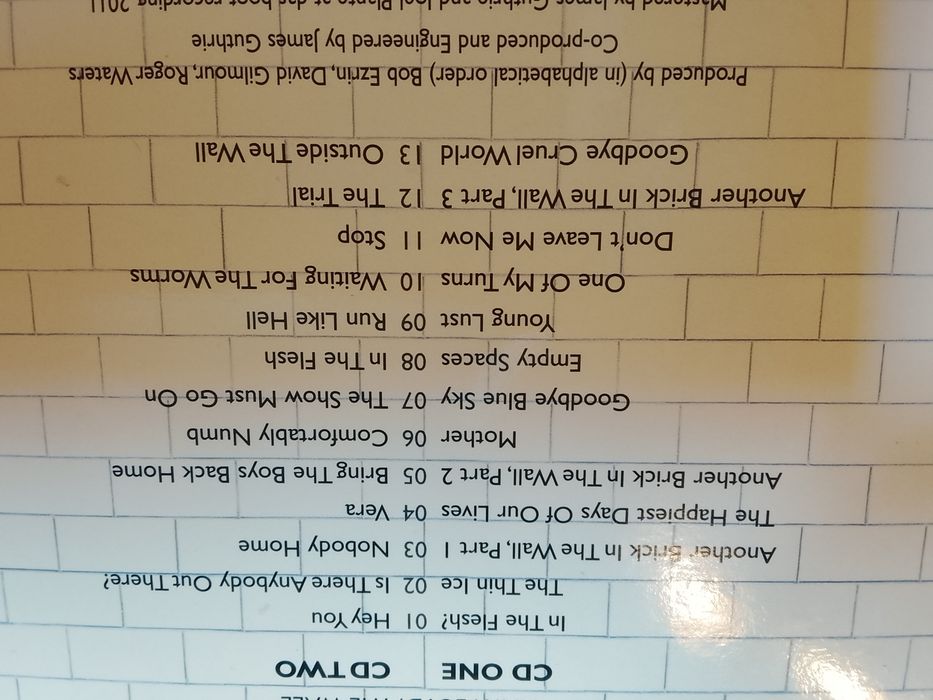 CD duplo Pink Floyd - The Wall