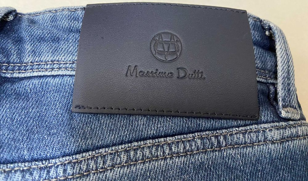 Calças Massimo Dutti Ganga Azul Escuro Tamanho 40 Slim Fit Novas