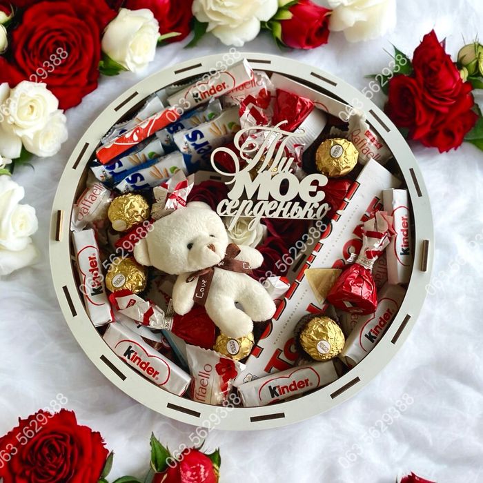 Подарунок дружині,дівчині, подарок девушке, солодкий бокс, 8 березня