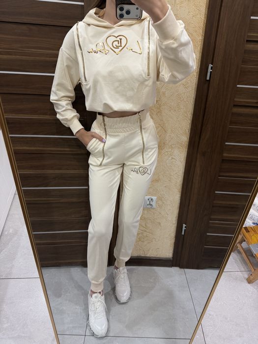 Dres komplet dresowy premium vanilla La Diva Polska Produkcja M