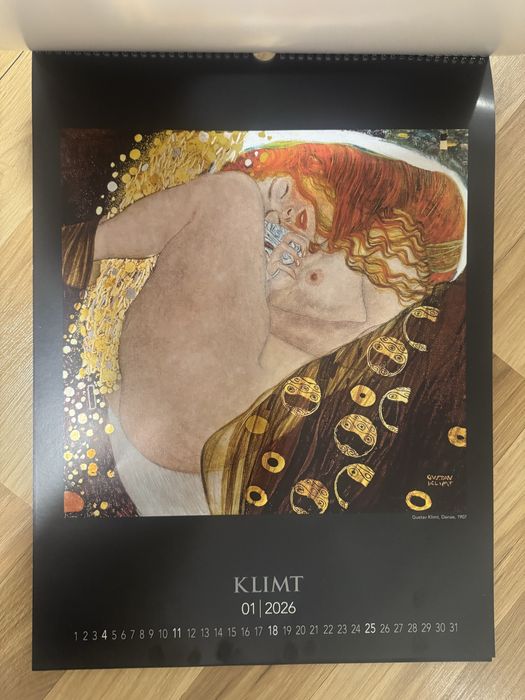 Kalendarz ścienny 2026 Gustav Klimt sztuka