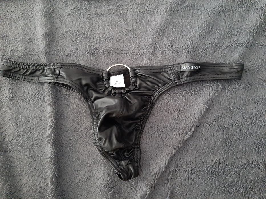Sprzedam nowe stringi męskie skóropodobne rozmiar L, XL