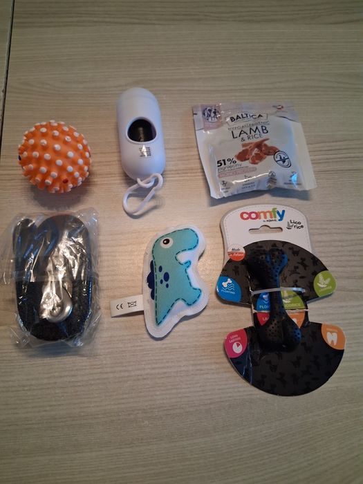 NOWY Zestaw zabawek i akcesoriów dla psa