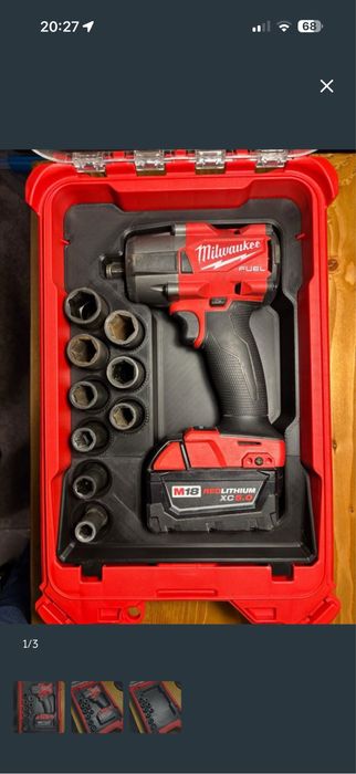 Molde para caixa milwaukee packout para m18 impacto 1/2