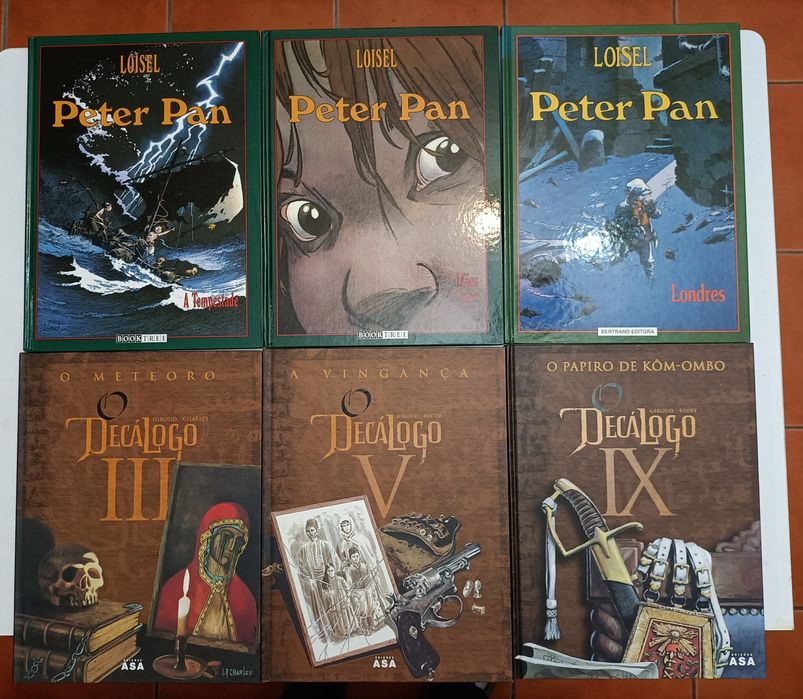 36 Albúns de Schuiten, Blacksad, Gipsy, Peter Pan, Decalogo,e outros