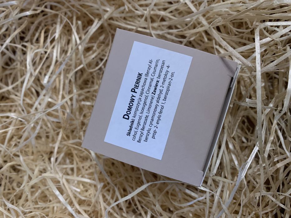 Świeca sojowa świeczka świąteczna piernikowa piernik nowa