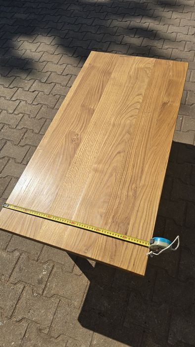 Ława dębowa metal drewno