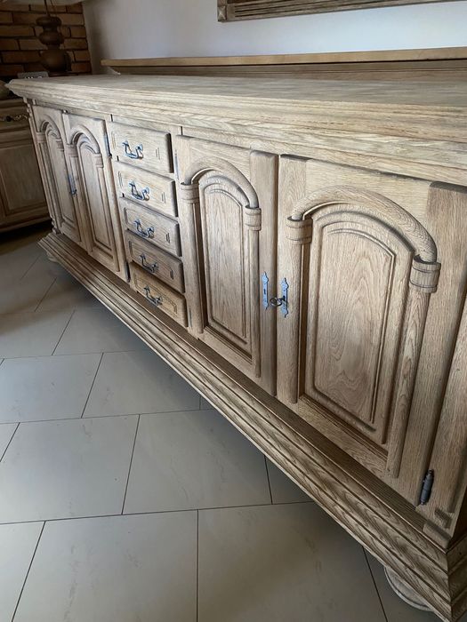 Komoda drewniana długa, rustykalna