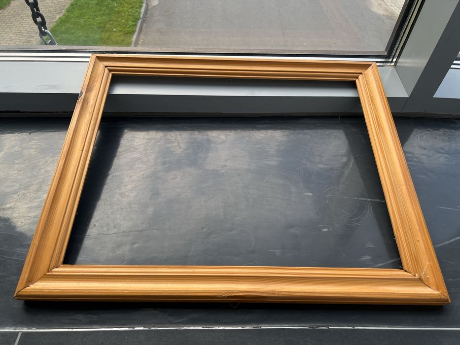 Okazja! Duża drewniana rama do oprawy prac obrazów