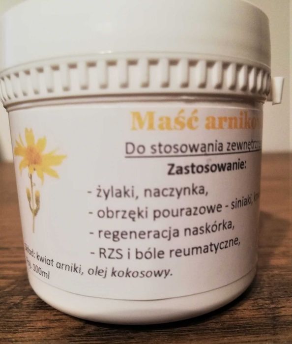 Maść arnikowa w 100% naturalna.100ml