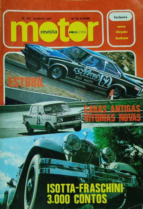 Revistas motor, carros 1976 e 1977