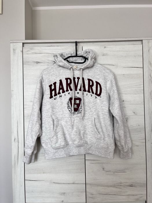 Szara bluza z kapturem XS H&M harvard