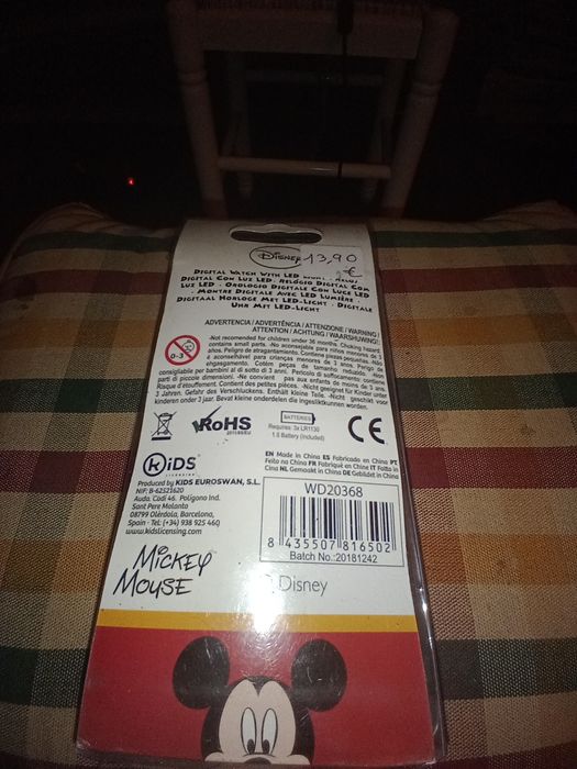 Relógio de pulso, Mikey Mouse novo
