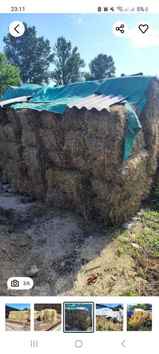 Продам тюковану солому