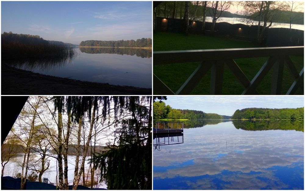 Bajeczny domek nad jeziorem z linią brzegową- jacuzzi-pomost-kominek!