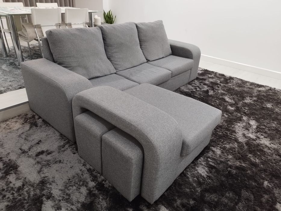 Sofá com chaise longe