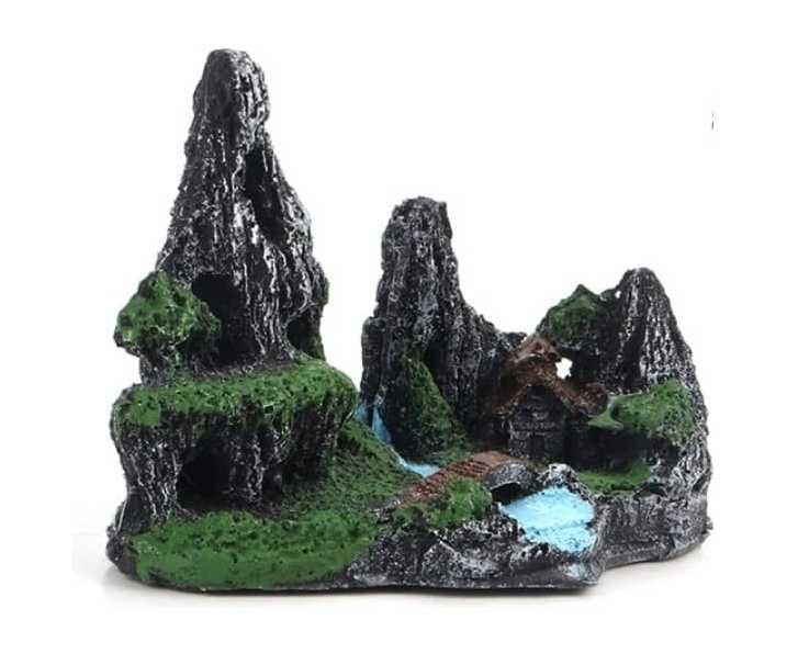 Kamienie do akwarium x 2szt. góry most ozdoba 11 x 7 cm