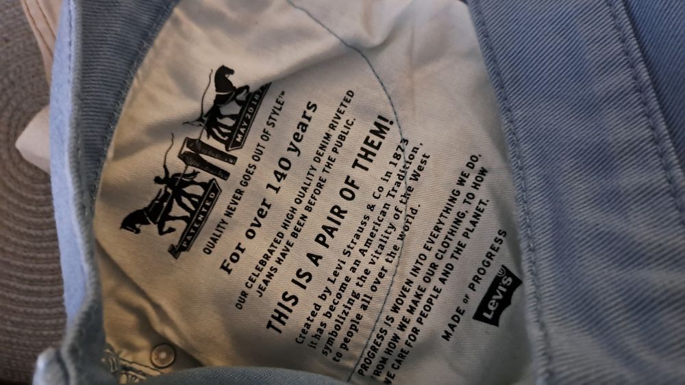 Levi's spodnie męskie jeansowe