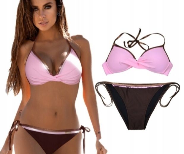 Bikini strój kąpielowy dwuczęściowy rozm. M push - up Nowy
