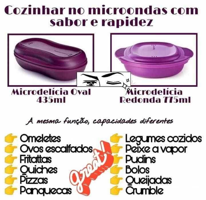 Micro-Delícia para fazer Omeletes, Pudim, Bolo Tupperware