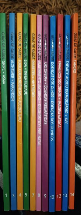 Lote de 11 livros : guias de saúde