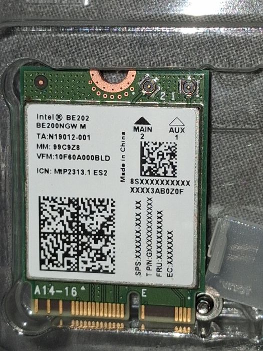 WiFi 7 модуль M.2 Bluetooth 5.4