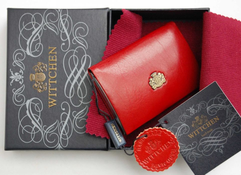 Wittchen, Arizona, etui na wizytówki, czerwona skóra nat.