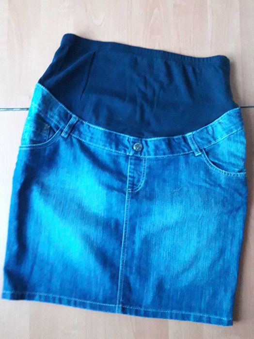 Джинсова спідниця для вагітної, розмір 14.
Yessica