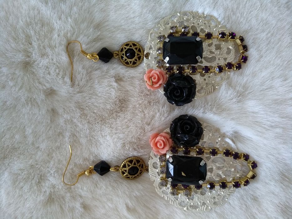 Brincos artesanais Vintage
