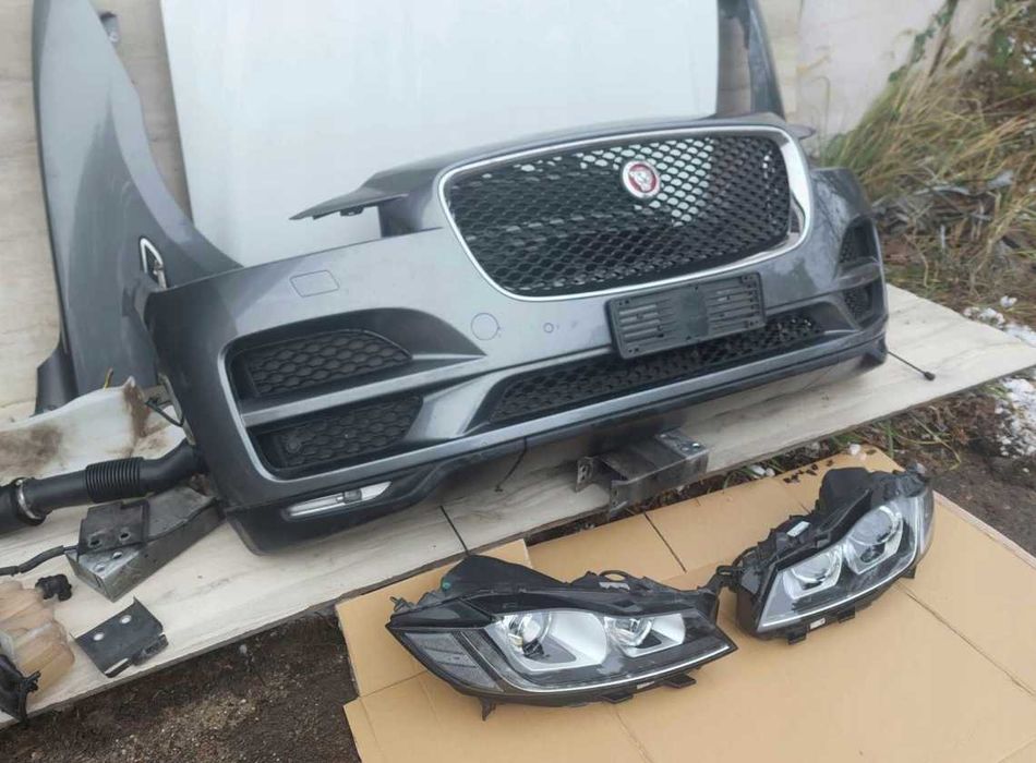 Комплект Капот Фара Бампер Панель Радиатор Телевизор Крыло Jaguar F-PACE Розборка Шрот Разборка