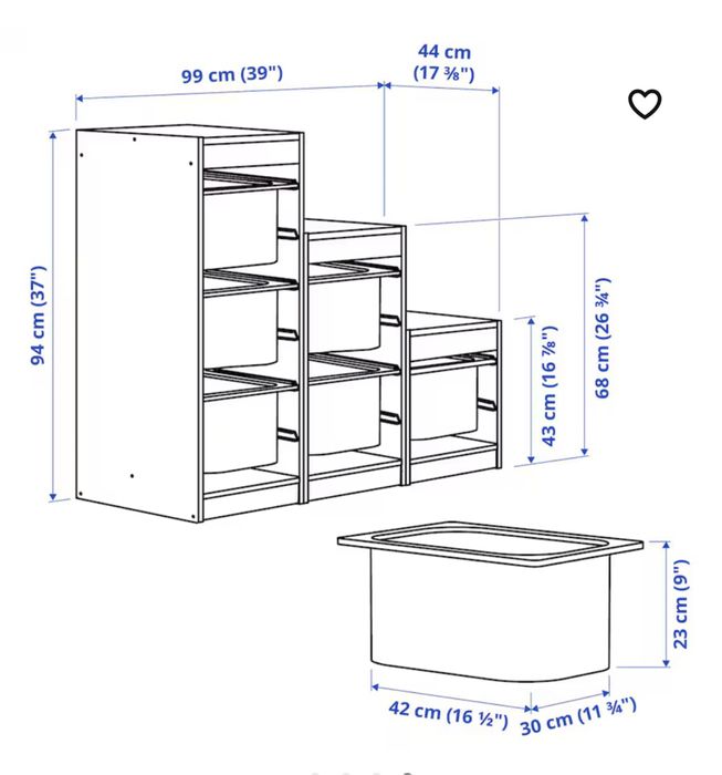 Duas combinação de arrumação bran/cinz