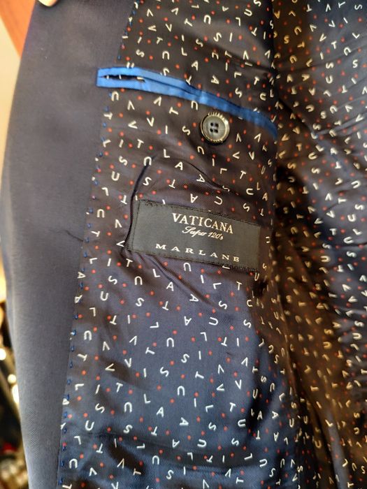 Vistula, granatowy garnitur 182/100/98