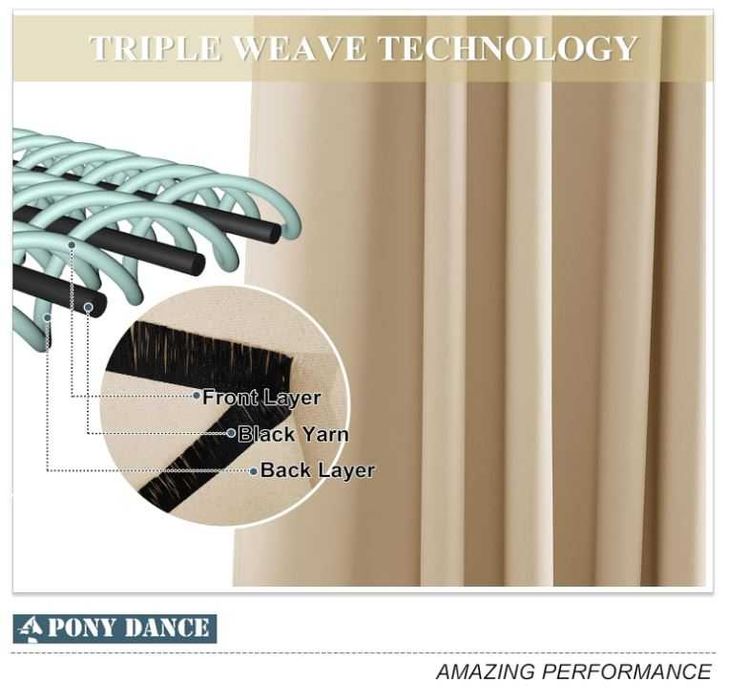 Zasłona zaciemniająca, rozmiar 200x245, kolor beż biscotti, 1 szt.