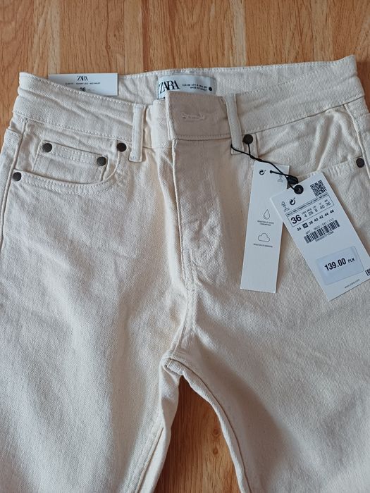 Джинси zara 36р. білі