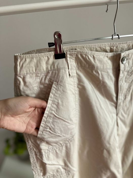 Spodnie bojówki damskie 3/4 rybaczki letnie 42XL beżowe ESPRIT SPG0019