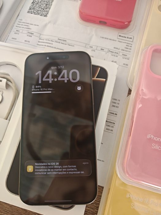 iPhone 16 Pro Max 6.9" Natural  Titanium Seminovo C/Garantia Aceito Re