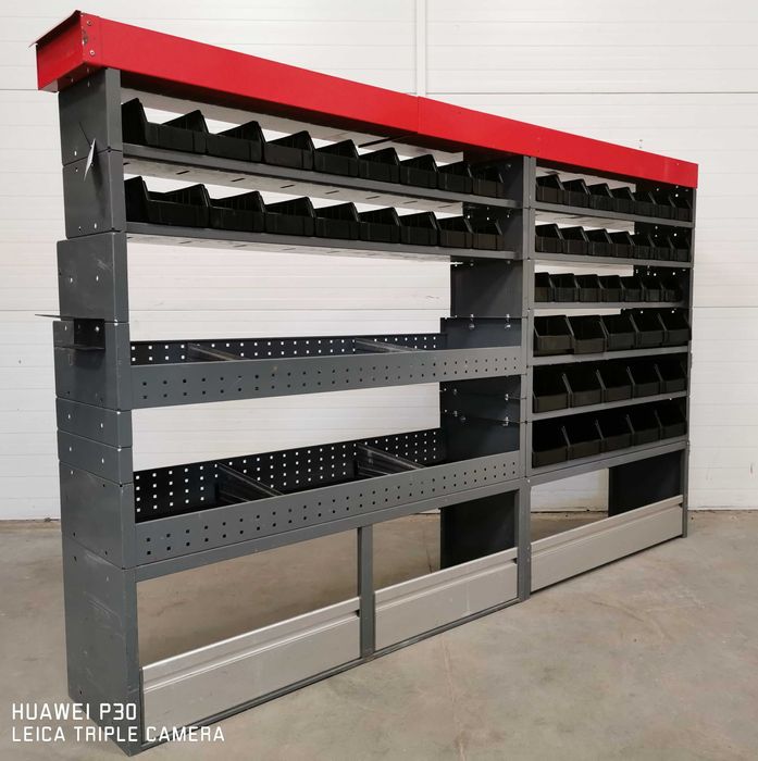 Zabudowa serwisowa regał samochodowy warsztatowy WURTH Master Transit