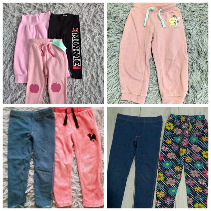 Paczka zestaw spodni dla dziewczynki jesień zima