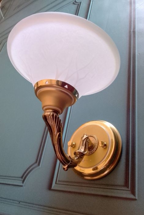 Бра настенные,,стекло, бронза.