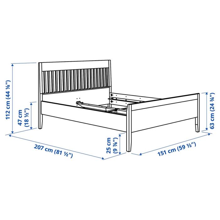 Cama de casal semi nova