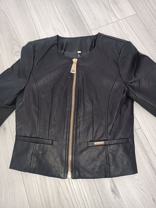 Śliczna ramoneska czarna S