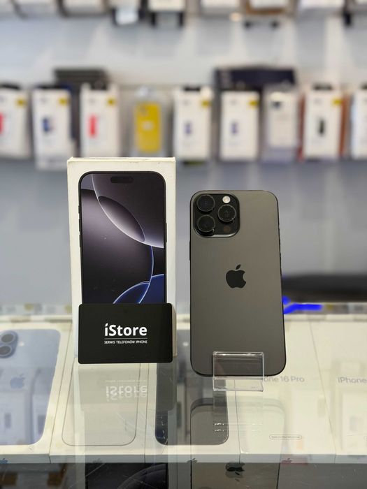 iPhone 16 PRO MAX • 512 GB • Black Titanium • 97% bateria • GWARANCJA • raty !!!