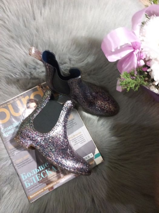 Чобітки силіконові челсі для дівчинки